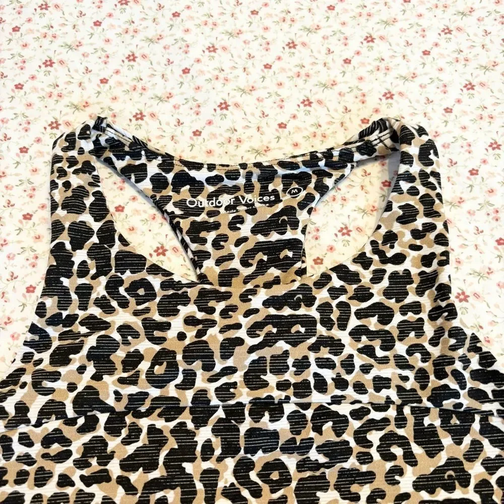 Outdoor Voiced tech Leopard Print Women's Sports Bra